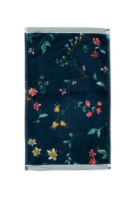 Pip Studio Pip Studio gastendoek Les Fleurs Dark Blue 30x50