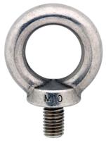 Ringschroef M12 RVS 1 st. op kaart - thumbnail