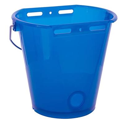 Kalveremmer blauw transparant 2-zijdig plat - thumbnail