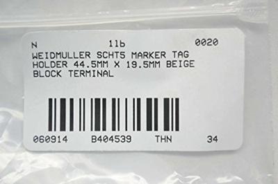 Weidmüller 292460000-20 Klemmarkering Beige 20 stuk(s)