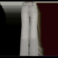 Vingino winter jeansbroek meisjes - grijs - Cecile - wide leg fit - thumbnail