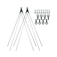 Sks spatbordstangen basis zilver - thumbnail