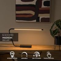 Lucide MADISON - Bureaulamp - LED Dimb. - 1x6,5W 2700K - Zwart - thumbnail