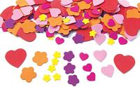 Colorations - hart, bloemen vormen foam, 150st. - thumbnail