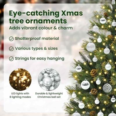 VidaXL Kunstmatige scharnier kerstboom met cones groen 150 cm