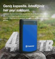 Transcend StoreJet® 25H3 4 TB Externe harde schijf (2,5 inch) USB-A 3.2 Gen 2 Blauw TS4TSJ25H3B - thumbnail