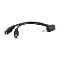 ROLINE 11094441 adapter, 4-polig (microfoon met luidspreker), 3,5 mm zwart - thumbnail