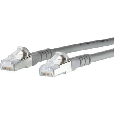 Metz Connect 1308452033-E RJ45 Netwerkkabel, patchkabel CAT 6A S/FTP 2.00 m Grijs Snagless 1 stuk(s)