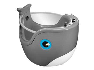 Baby Whale Spa - Grey & White
