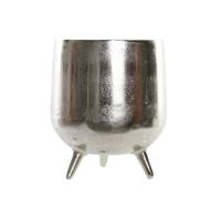 Middenstuk Home ESPRIT Zilverkleurig Aluminium 21 x 21 x 25 cm - thumbnail