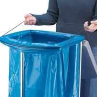 Hailo 0912-210 Recyclingzakhouder 120 l Aluminium (b x h x d) 43 x 97 x 450 cm Grijs Verrijdbaar 1 stuk(s) - thumbnail