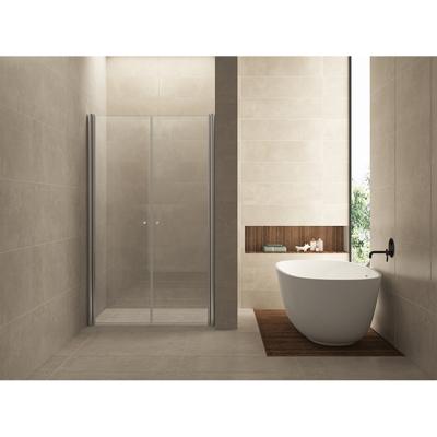 Wiesbaden Douchedeur | 2 Pendeldeuren | 80x200cm | 6mm NANO coating glas | Chroom | Nisdeur Wiesbaden Douchedeur | 2 Pendeldeuren | 80x200cm | 6mm NANO coating glas | Chroom | Nisdeur