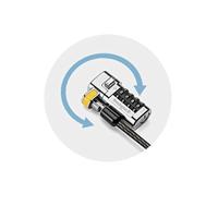 Kensington ClickSafe Universal Combination Laptop Lock kabelslot Zwart, Metallic 1,8 m - thumbnail