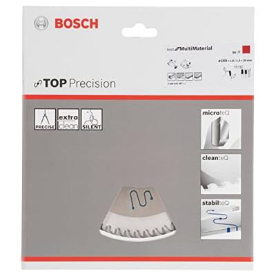 Bosch Accessories Top Precision Best for Multi Material 2608642387 Cirkelzaagblad 165 x 20 x 1.3 mm Aantal tanden: 56 1 stuk(s) - thumbnail
