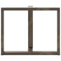 Eettafelpoten 2 st T-vormig 100x35x(72-73) cm staal naturel - thumbnail