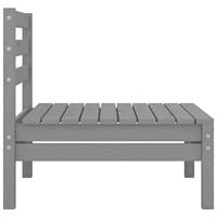 3-delige Loungeset massief grenenhout grijs - thumbnail