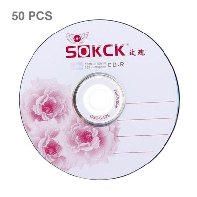 50 Stuks Lege 12cm CD-R, 730MB/80minuten