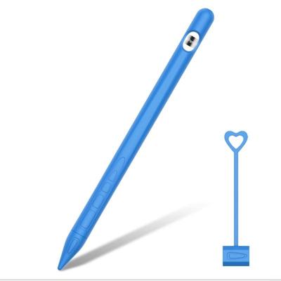 Geschikt voor Apple Pencil1 Generation StylusTouch pen silicone beschermkap pendop (blauw)