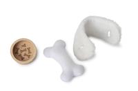 Pluchen dier en zijn mand LILLIPUTIENS blauw - thumbnail