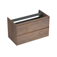 Onderkast Forzalaqua Reno 100x51x60 cm 2 Lades Softclose Eiken Havanna Forzalaqua - thumbnail