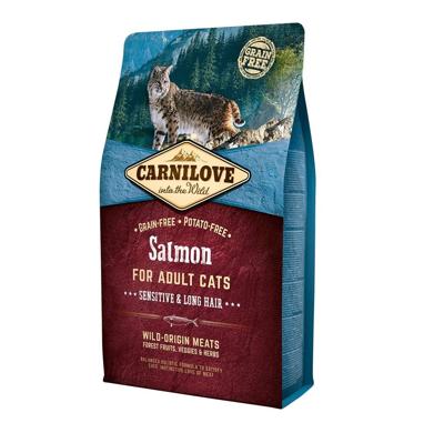 Carnilove salmon sensitive/long hair kattenvoer 6 KG