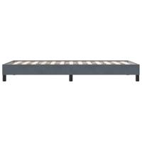 Bedframe zonder matras 100x220 cm fluweel donkergrijs - thumbnail