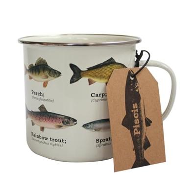 Gift Republic Multi Fish - Emaille Mok