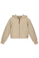 Like Flo Teens - Meisjes vest met capuchon - Kyth - Grijs melee gouden lurex - thumbnail