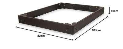 Digitus DN-19 PLINTH-8/10-NB Basis Zwart rack-toebehoren