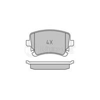 Remblokkenset, schijfrem 0252332617PD - thumbnail