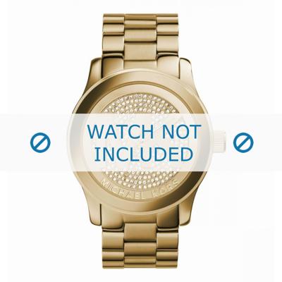 Michael Kors horlogeband MK5706 / 251501 Staal Goud 24mm Michael Kors horlogeband MK5706 / 251501 Staal Goud 24mm