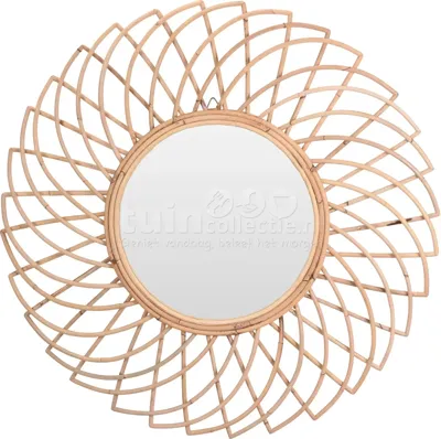 Spiegel Rond Kubu Rotan Ø90cm Spiegel Rond Kubu Rotan Ø90cm