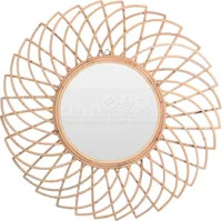 Spiegel Rond Kubu Rotan Ø90cm - thumbnail