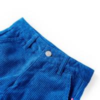 Kinderbroek 92 ribfluweel kobaltblauw - thumbnail