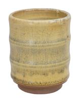 Handgemaakte Kop Bruin Keramiek - 7 x 9cm - thumbnail