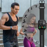 Beafon Smartwatch 101, Bluetooth smartwatch, Bluetooth oproep, Bluetooth oproep, 1,8 inch (4,57 cm) display, sportmodus 100+, fitnessmodus, IP68, weergave van berichten, ondersteunt Alexa, - thumbnail