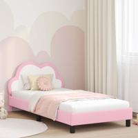 Bedframe voor kinderen met hoofdbord Roze 90 x 200 cm PU - thumbnail