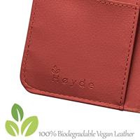 Høyde - Vegan lederen bookcase hoes - 100% Biologisch Afbreekbaar - iPhone 12 Mini - Rood - thumbnail