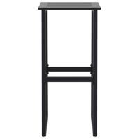 5-delige Tuinbarset gepoedercoat staal zwart - thumbnail