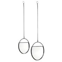 Housevitamin wandspiegel twinning is winning zwart 100 cm set van 2 | 6 stuks - thumbnail