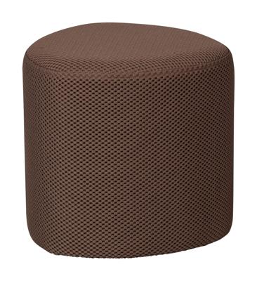 WOOOD Poef 'Puuk' Mesh, kleur Espresso