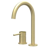 Wastafelkraan IVY Concord Coldstart 2-gats RVS316 Geborsteld Mat Goud PVD IVY - thumbnail