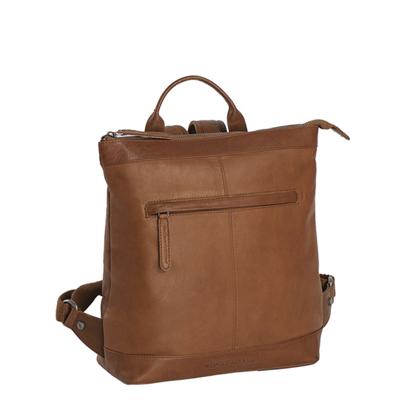 Dames rugzak schoudertas KOLKATA waxed pull up cognac Dames rugzak schoudertas KOLKATA waxed pull up cognac