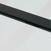 Schuifdeur met beslag 76x205 cm ESG-glas en aluminium - thumbnail