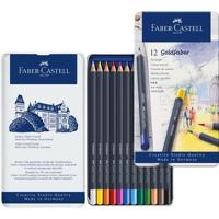12 Kleurpotloden Faber-Castell Goldfaber in bliketui - thumbnail