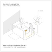 Bernstein Tools for Electronics ESD-aardingsstekker Haaks - thumbnail
