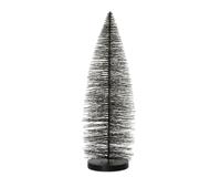 everlands kunstkerstboom 30cm zwart met goud - thumbnail