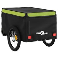 Fietstrailer 30 kg ijzer zwart en groen - thumbnail