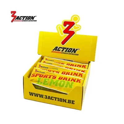 3ACTION Sport drink lemon sachets 30 gram - displaydoos 25 stuks - 1202000001 3ACTION Sport drink lemon sachets 30 gram - displaydoos 25 stuks - 1202000001