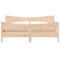 Bedframe zonder matras massief grenenhout 200x200 cm - thumbnail